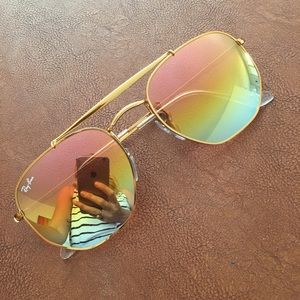 Ray ban reflective rainbow sunglasses